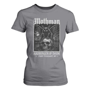 Mothman Harbinger of Doom Point Pleasant WV T Shirt For Women Gothic Horror Cryptid Creature TS11 Charcoal Print Your Wear
