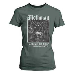 Mothman Harbinger of Doom Point Pleasant WV T Shirt For Women Gothic Horror Cryptid Creature TS11 Dark Forest Green Print Your Wear