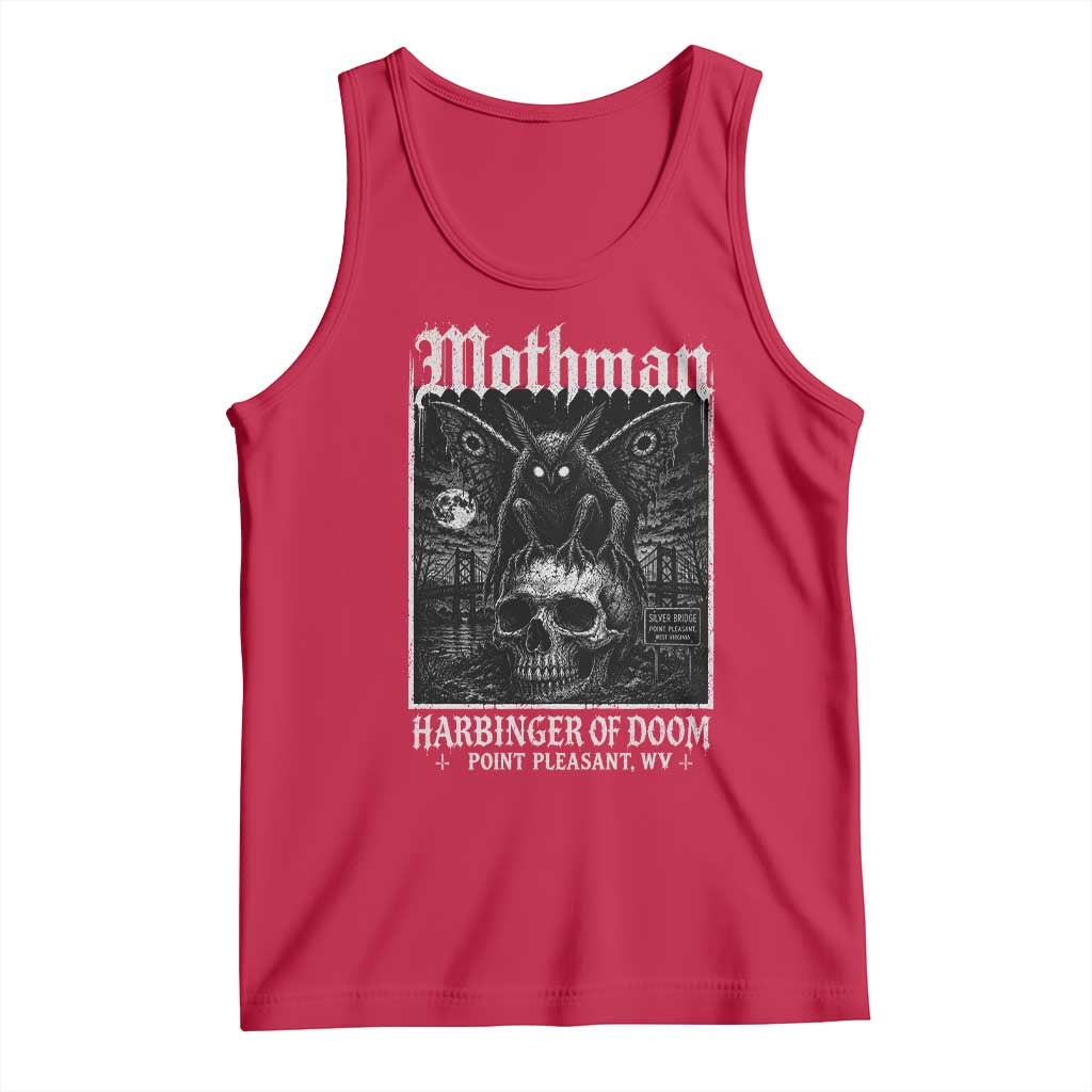 Mothman Harbinger of Doom Point Pleasant WV Tank Top Gothic Horror Cryptid Creature TS11 Red Print Your Wear