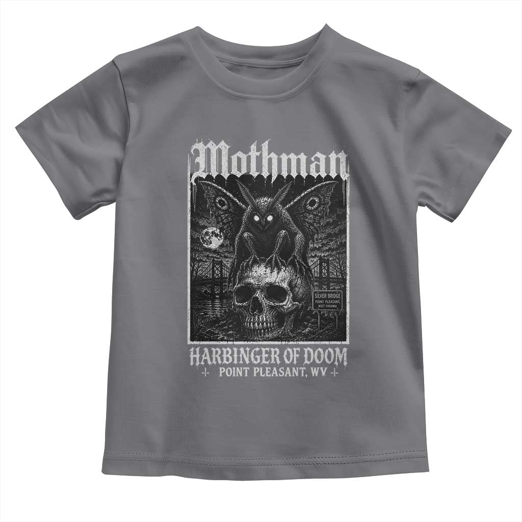 Mothman Harbinger of Doom Point Pleasant WV Toddler T Shirt Gothic Horror Cryptid Creature TS11 Charcoal Print Your Wear