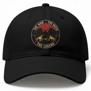 Funny Mothman The Man The Moth The Legend Baseball Cap Retro Folklore Creepy Cryptid