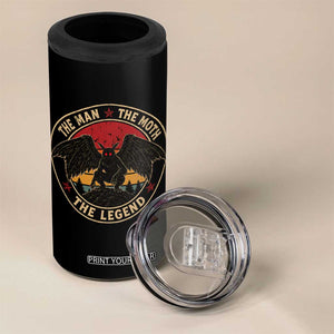 Funny Mothman The Man The Moth The Legend 4 in 1 Can Cooler Tumbler Retro Folklore Creepy Cryptid