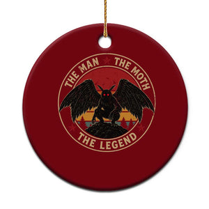 Funny Mothman The Man The Moth The Legend Ceramic Ornament Retro Folklore Creepy Cryptid TS11 1pc Red Print Your Wear