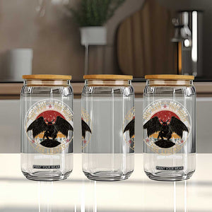 Funny Mothman The Man The Moth The Legend Glass Can Retro Folklore Creepy Cryptid