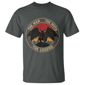 Funny Mothman The Man The Moth The Legend T Shirt Retro Folklore Creepy Cryptid TS11 Dark Heather Print Your Wear