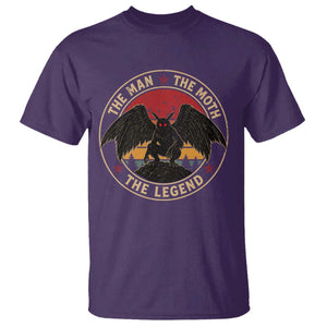 Funny Mothman The Man The Moth The Legend T Shirt Retro Folklore Creepy Cryptid TS11 Purple Print Your Wear