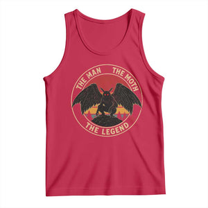 Funny Mothman The Man The Moth The Legend Tank Top Retro Folklore Creepy Cryptid TS11 Red Print Your Wear