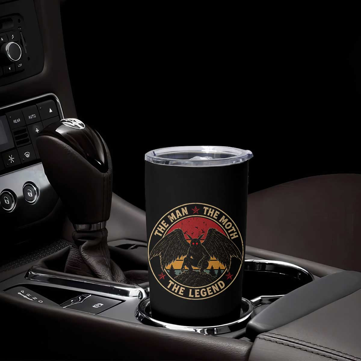 Funny Mothman The Man The Moth The Legend Tumbler Cup Retro Folklore Creepy Cryptid