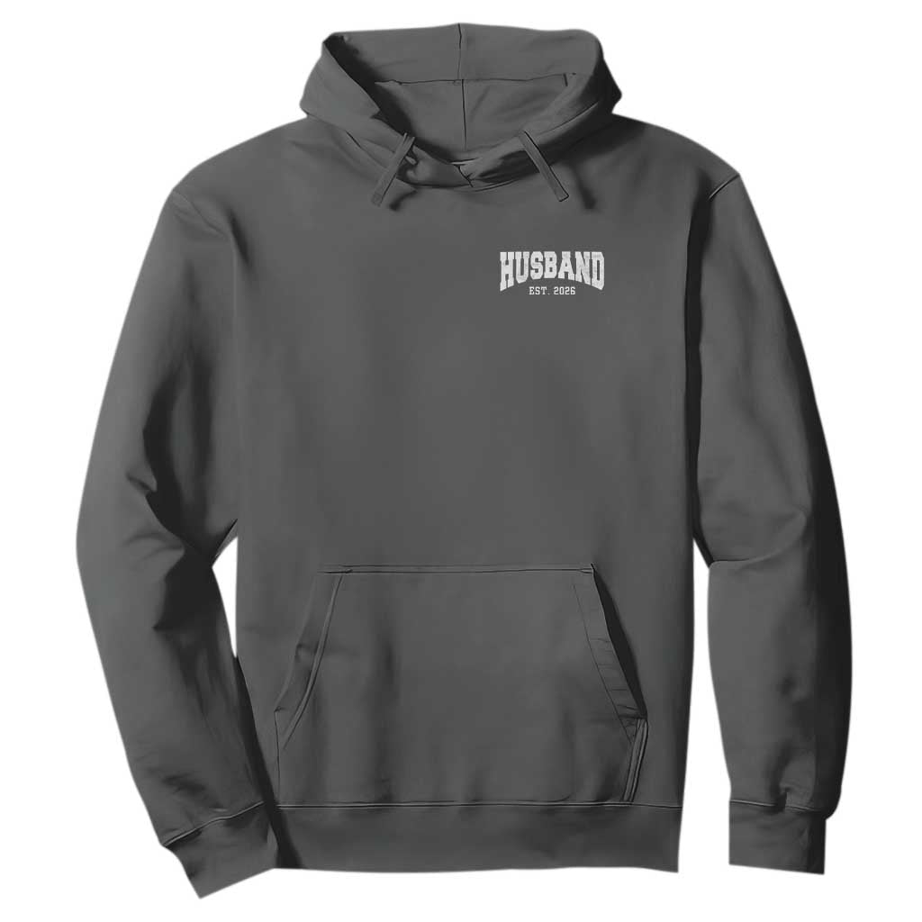 Husband Est 2026 Hoodie Just Married Couple Matching Wedding Honeymoon
