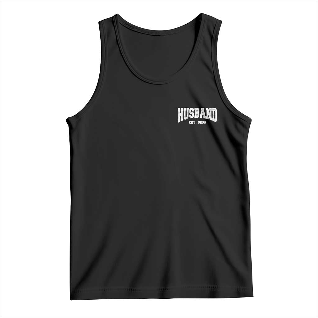 Husband Est 2026 Tank Top Just Married Couple Matching Wedding Honeymoon