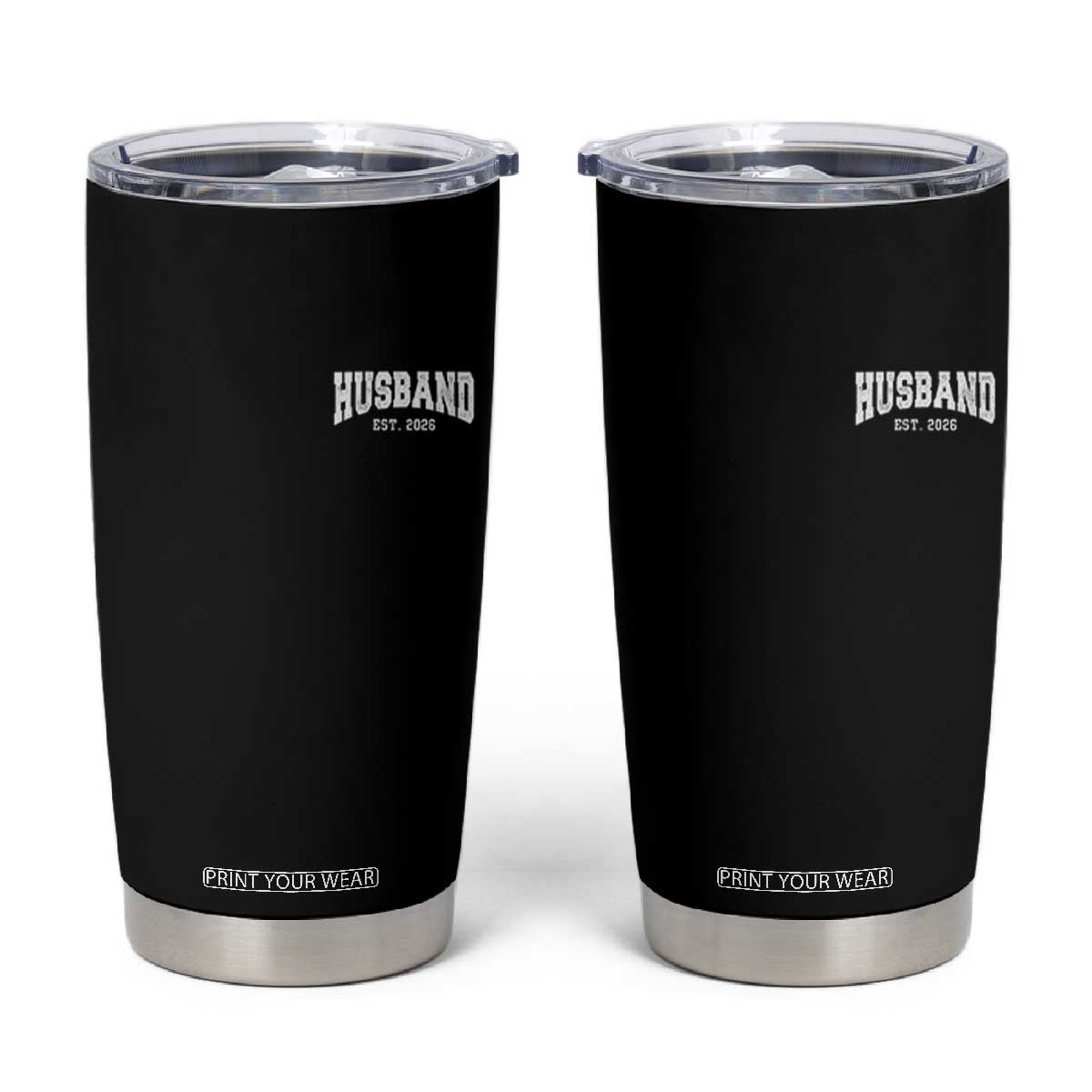Husband Est 2026 Tumbler Cup Just Married Couple Matching Wedding Honeymoon