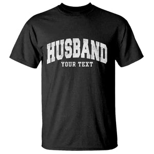 Personalized Husband T Shirt Custom Text Name Hubby Marriage Anniversary Couple Gift