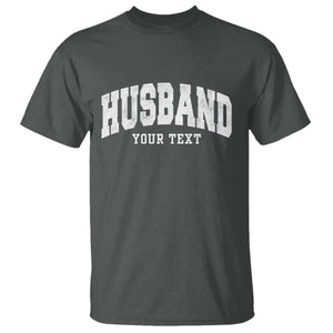 Personalized Husband T Shirt Custom Text Name Hubby Marriage Anniversary Couple Gift
