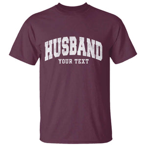 Personalized Husband T Shirt Custom Text Name Hubby Marriage Anniversary Couple Gift