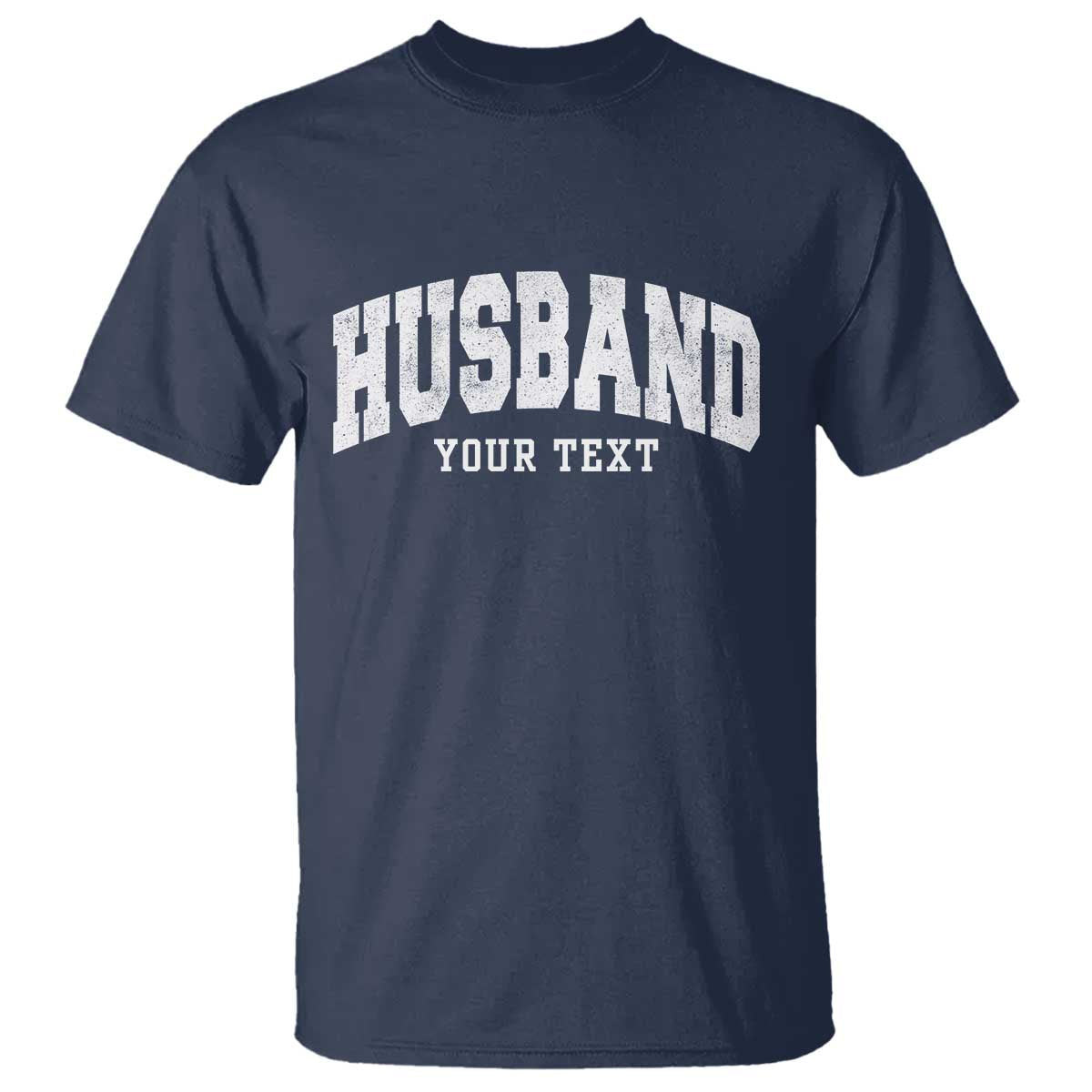 Personalized Husband T Shirt Custom Text Name Hubby Marriage Anniversary Couple Gift