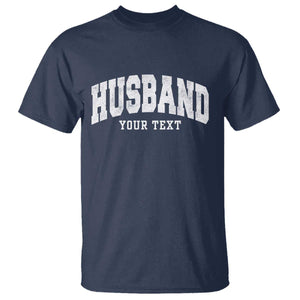 Personalized Husband T Shirt Custom Text Name Hubby Marriage Anniversary Couple Gift