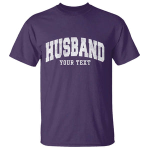 Personalized Husband T Shirt Custom Text Name Hubby Marriage Anniversary Couple Gift