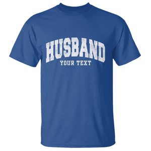 Personalized Husband T Shirt Custom Text Name Hubby Marriage Anniversary Couple Gift