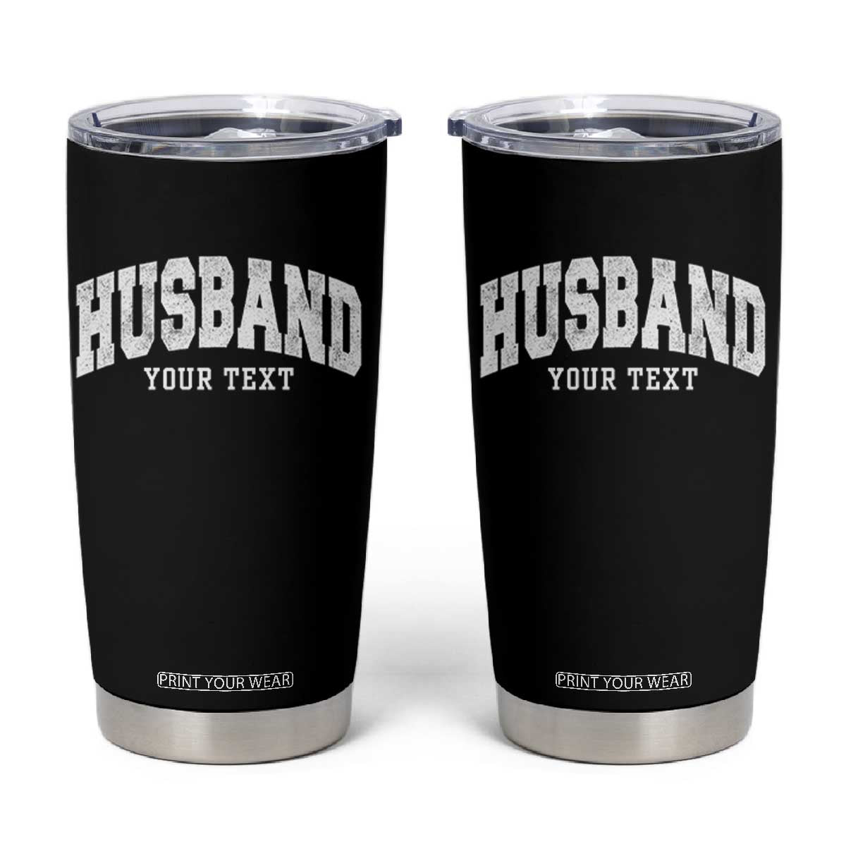 Personalized Husband Tumbler Cup Custom Text Name Hubby Marriage Anniversary Couple Gift