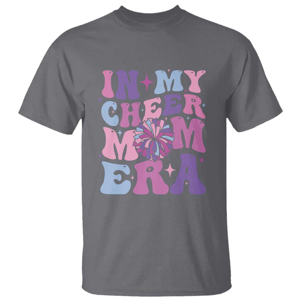 Funny Football Mom T Shirt In My Cheer Mom Era Cheerleader Pompom TS11 Charcoal Print Your Wear