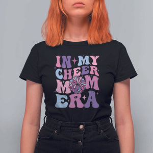 Funny Football Mom T Shirt For Women In My Cheer Mom Era Cheerleader Pompom TS11 Black Print Your Wear