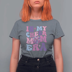 Funny Football Mom T Shirt For Women In My Cheer Mom Era Cheerleader Pompom TS11 Charcoal Print Your Wear