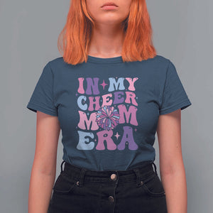 Funny Football Mom T Shirt For Women In My Cheer Mom Era Cheerleader Pompom TS11 Navy Print Your Wear