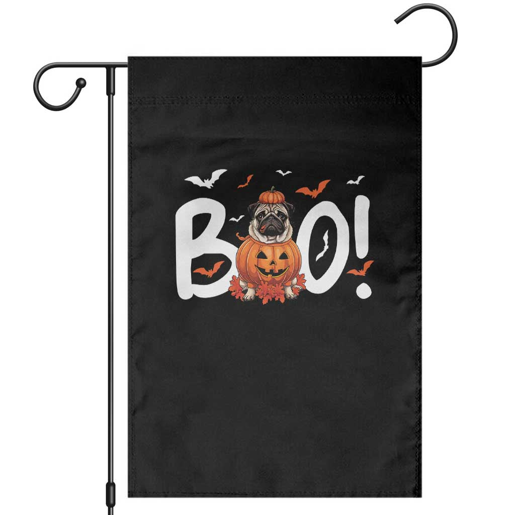 Funny French Bulldog Halloween Garden Flag Boo Cute Dog Pumpkin Bat Maple Leaf Pet TS11 Black Print Your Wear