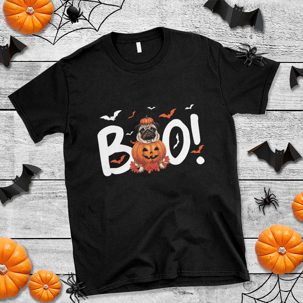 Funny French Bulldog Halloween T Shirt Boo Cute Dog Pumpkin Bat Maple Leaf Pet TS11 Black Print Your Wear