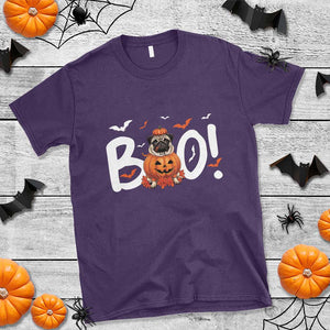 Funny French Bulldog Halloween T Shirt Boo Cute Dog Pumpkin Bat Maple Leaf Pet TS11 Purple Print Your Wear