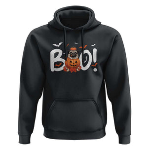 Funny French Bulldog Halloween Hoodie Boo Cute Dog Pumpkin Bat Maple Leaf Pet TS11 Black Print Your Wear
