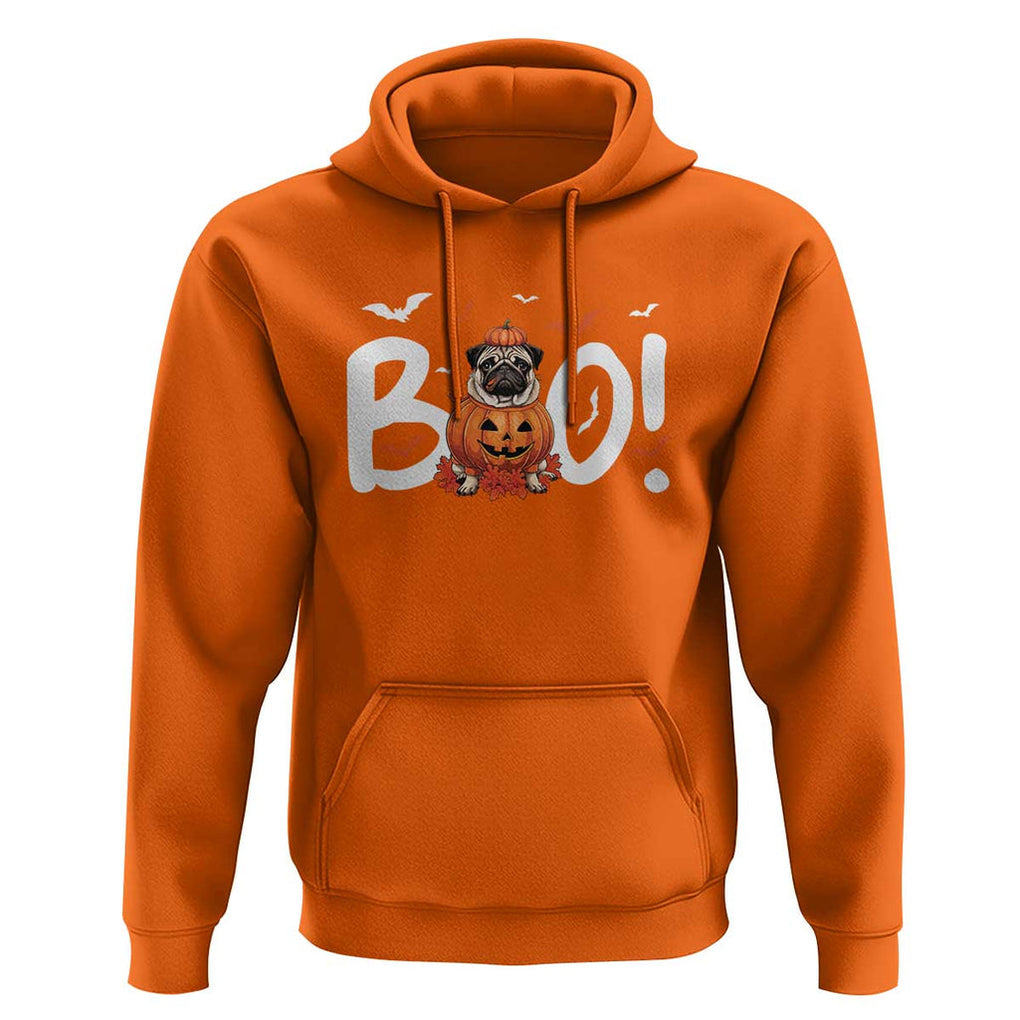 Funny French Bulldog Halloween Hoodie Boo Cute Dog Pumpkin Bat Maple Leaf Pet TS11 Orange Print Your Wear