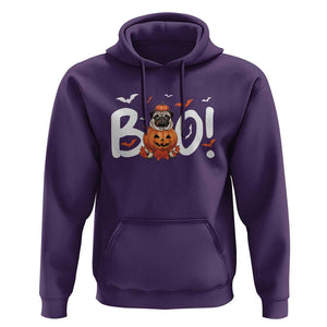 Funny French Bulldog Halloween Hoodie Boo Cute Dog Pumpkin Bat Maple Leaf Pet TS11 Purple Print Your Wear