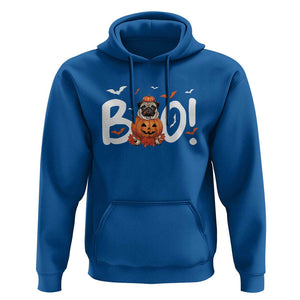 Funny French Bulldog Halloween Hoodie Boo Cute Dog Pumpkin Bat Maple Leaf Pet TS11 Royal Blue Print Your Wear