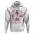Halloween Hoodie Pink Bow Skull Haunted House Coquette Aesthetic TS11 White Print Your Wear
