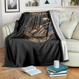 250th American Anniversary Throw Blanket 250 Years Of Freedom Independence American Flag - Print Your Wear