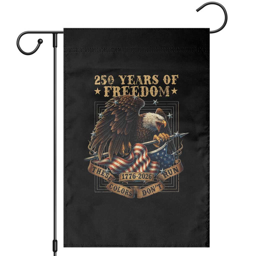 250th American Anniversary Garden Flag 250 Years Of Freedom Independence American Flag TS11 Black Print Your Wear