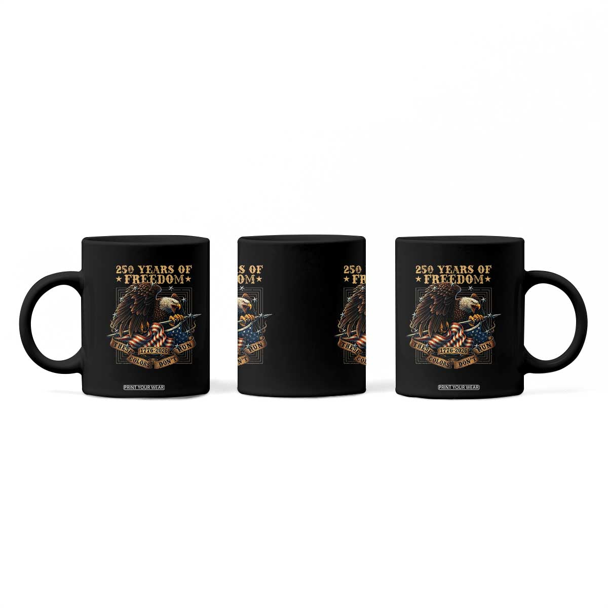 250th American Anniversary Coffee Mug 250 Years Of Freedom Independence American Flag TS11 Print Your Wear