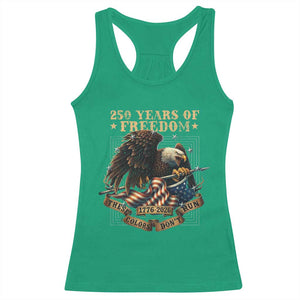 250th American Anniversary Racerback Tank Top 250 Years Of Freedom Independence American Flag TS11 Irish Green Print Your Wear