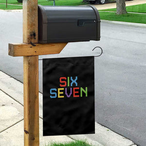 Six Seven Meme Pixel 67 Gen Alpha Meme Garden Flag TS11 Print Your Wear