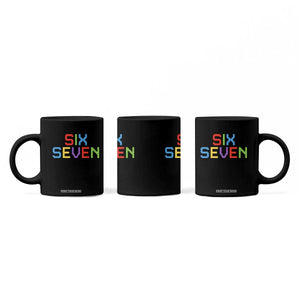 Six Seven Meme Pixel 67 Gen Alpha Meme Coffee Mug TS11 Print Your Wear