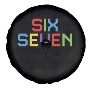 Six Seven Meme Pixel 67 Gen Alpha Meme Spare Tire Cover TS11 Print Your Wear
