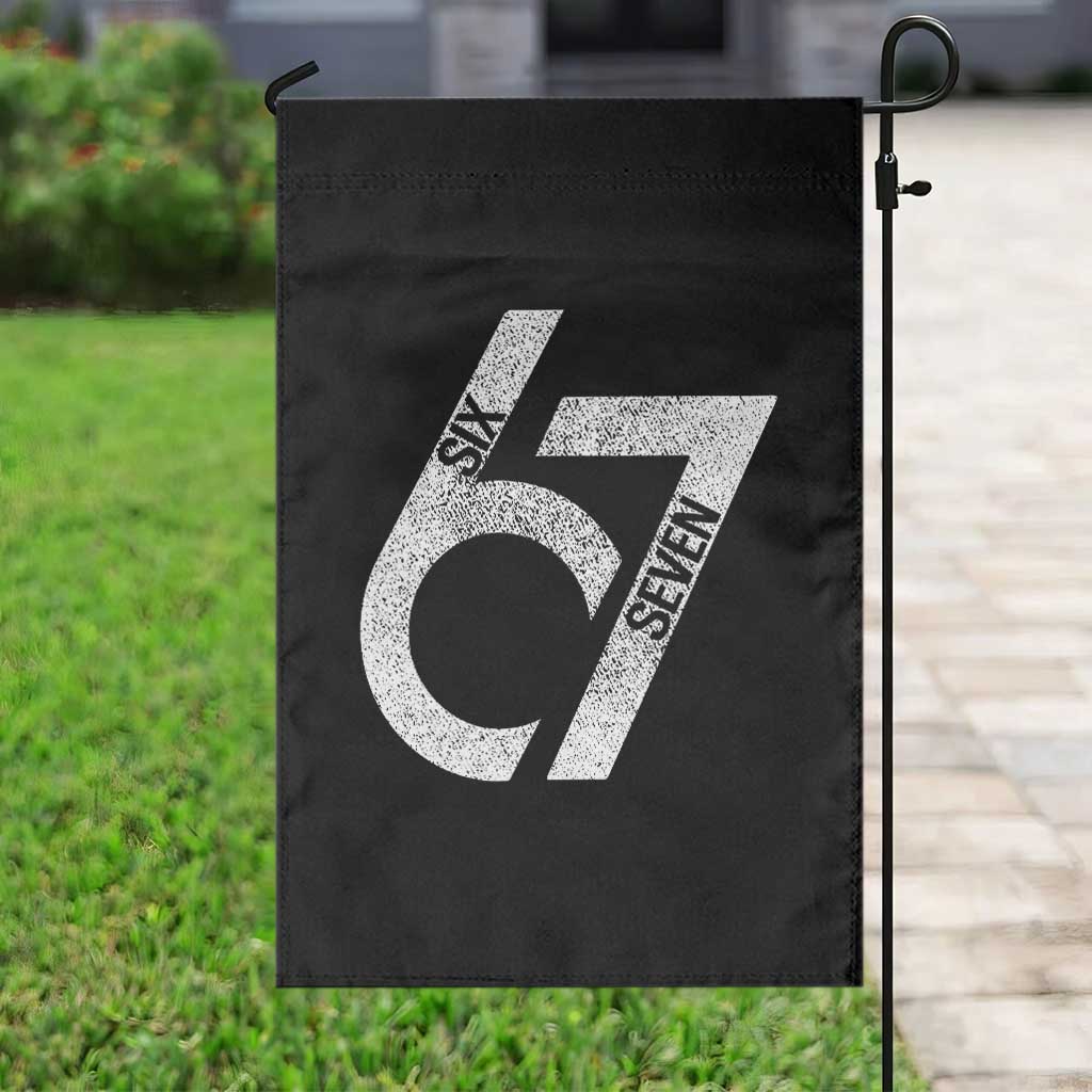 Funny Six Seven 67 Meme Gen Alpha Slang Garden Flag TS11 Print Your Wear