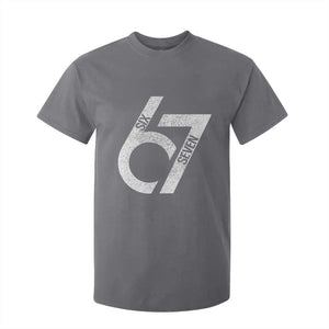 Funny Six Seven 67 Meme Gen Alpha Slang T Shirt For Kid TS11 Charcoal Print Your Wear