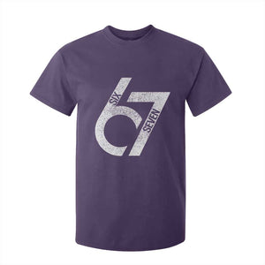 Funny Six Seven 67 Meme Gen Alpha Slang T Shirt For Kid TS11 Purple Print Your Wear