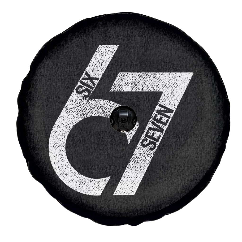 Funny Six Seven 67 Meme Gen Alpha Slang Spare Tire Cover TS11 Print Your Wear