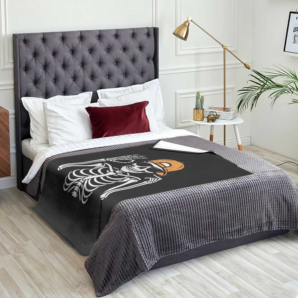 Funny Six Seven 67 Skeleton Gen Alpha Halloween Meme Throw Blanket TS11 Print Your Wear