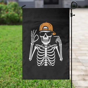 Funny Six Seven 67 Skeleton Gen Alpha Halloween Meme Garden Flag TS11 Print Your Wear