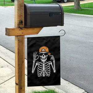 Funny Six Seven 67 Skeleton Gen Alpha Halloween Meme Garden Flag TS11 Print Your Wear