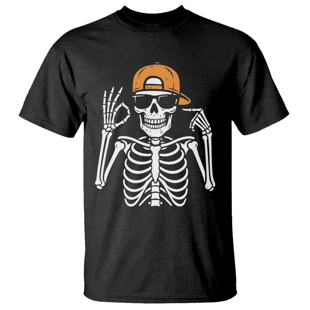 Funny Six Seven 67 Skeleton Gen Alpha Halloween Meme T Shirt TS11 Black Print Your Wear